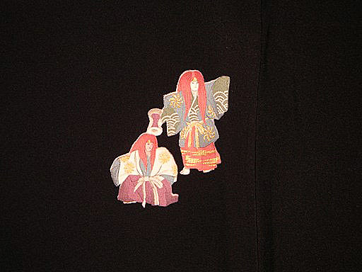 Yuzen Noh Dancers Haori (3205) – Japanese Textile Art